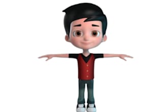 do 3d cartoon character modeling 3d cartoon animation 3d printing 3d cartoon