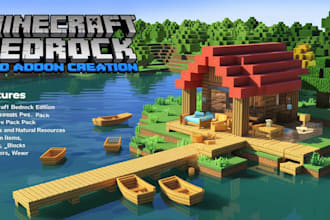 create and develop custom mods for minecraft bedrock addons and java edition