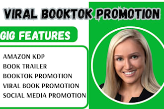 do viral booktok tik tok book promotion amazon kindle book video promotion