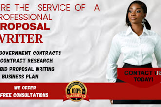 write winning bid proposal,respond to rfp, government contract find solicitation