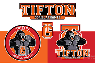 do school and collage sports team logo for event and league