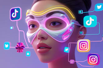 create custom pro 3d filter mask for tiktok, snapchat, instagram in effect house
