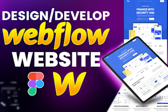 do webflow website design, figma to webflow, webflow developer, landing pages