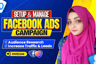 do facebook and instagram ads campaign, fb advertising, for lead and  sales