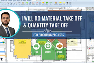 do material take off and quantities take off for flooring project