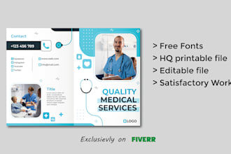 design medical equipment, real estate corporate catalog, magazine, look book