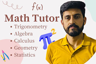 be your dedicated math tutor, teach you calculus, algebra and trigonometry