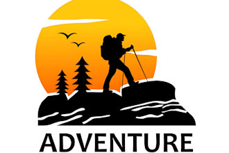 design modern travel, hotel and adventure outdoor logo