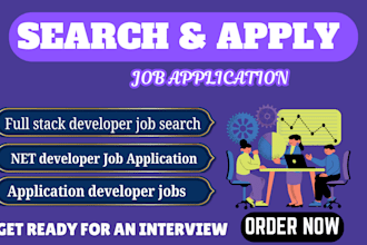 job search and apply net full stack developer app developer job application
