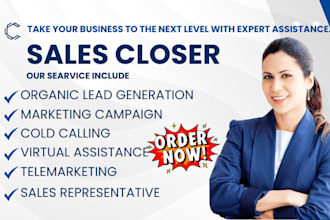 be b2b sales closer for high ticket leads, cold calling and appointment setting