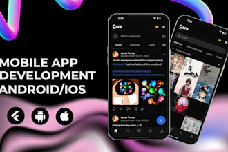 do mobile app development in flutter for android app, ios app, flutter developer