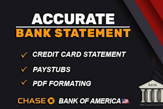 do bank statement conversion, reconciliation ,data entry