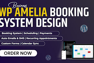 build a fully automated wordpress booking website using amelia plugin