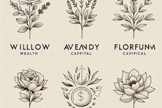 handdrawn financial logo in 24 hours