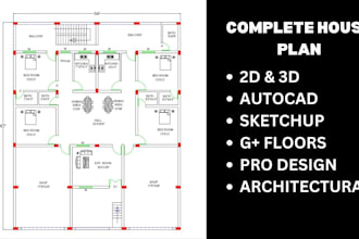 create your dream house plan 2d 3d autocad