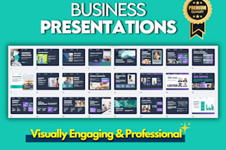 design investor ready pitch decks and business presentations