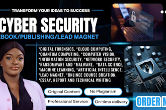 ghostwrite cybersecurity ebook, ai, cloud computing, lead magnet, workbook