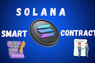 create smart contract, solana smart contracts bep 20 blockchain developer