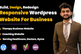 create a wordpress coaching, dental, therapy, gym, or healthcare website