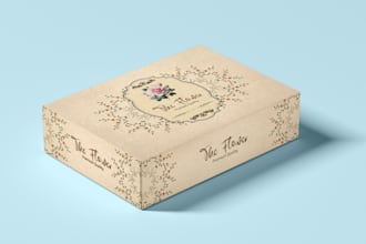 design a modern custom mailer box, box design, amazon box, packaging box design