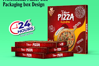 design professional mailer box, packaging design, box design with dieline