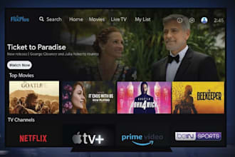 professional smart TV app development tizen android TV