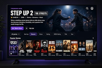 develop a develop a smart TV app for tizen, android TV, roku and fire TV