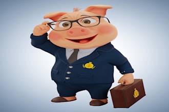 sketch cartoon mascot,3d mascot logo designer,  mascot illustration , business