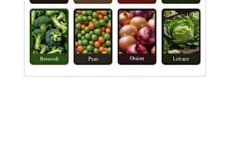 create vegetables flashcards for kids