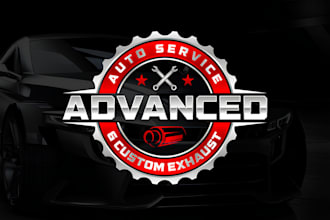design a modern automotive, car detailing and auto repair logo