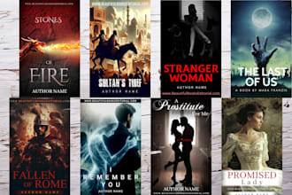 design an eye catching book cover for a bestseller, all genres ebook, hard cover