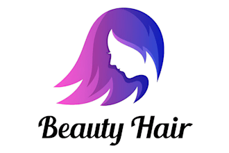 design hair extensions and beauty salon logo
