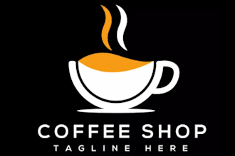 create a professional coffee shop logo design