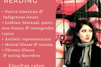 be your native american, queer, ptsd, autism, or disability sensitivity reader