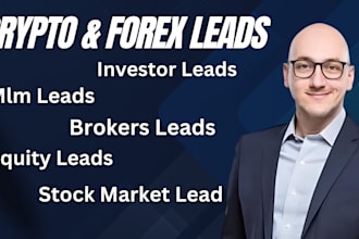 generate active crypto leads equity leads investor coinbase leads