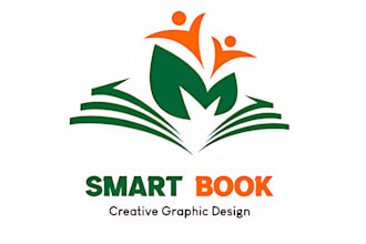 create a modern and creative book publisher logo design