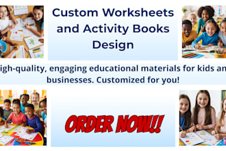 create engaging worksheets and activity books for kids
