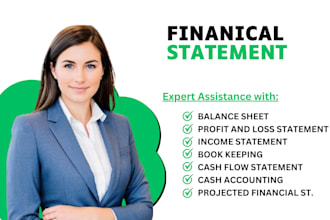 prepare accurate financial statements, profit and loss, and income statement