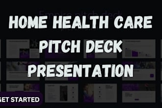 craft US professional home health care investor ready pitch deck presentation