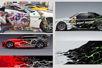design vinyl vehicle sport cars wrap truck pickup trailer taxi wrap van bus wrap