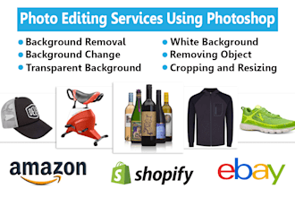 provide product photo editing, background removal and retouching using photoshop