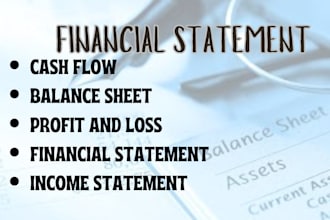do accounting and bookkeeping,financial statements,profit and loss,balance sheet
