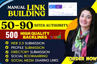 do monthly off page SEO backlinks manual link building for website ranking