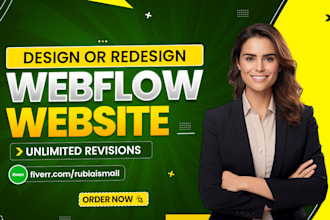 design and redesign webflow website and figma to webflow