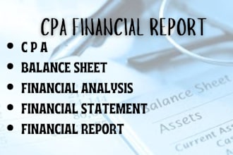 do professional financial statement and financial report financial analysis cpa