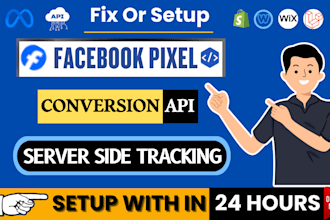 setup or fix meta pixel, facebook capi, fb pixel using GTM