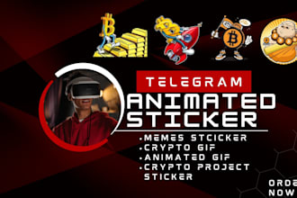 create custom telegram animated stickers meme stickers and crypto gifs