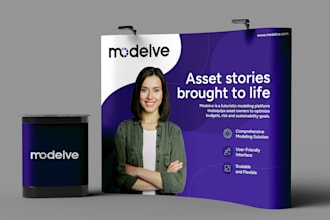 create trade show booth design ,banner or bussiness rack card