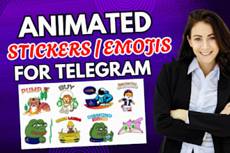 create custom animated telegram stickers for crypto memes and communities