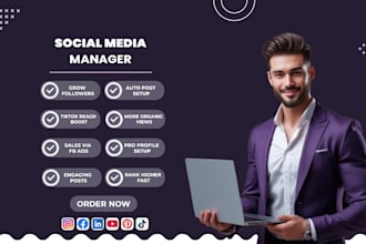 be your social media manager and digital marketing manager